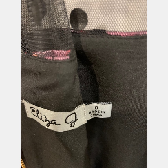 Eliza J Polka Mesh Overlay Fit & Flare Dress -NWOT - Picture 5 of 5